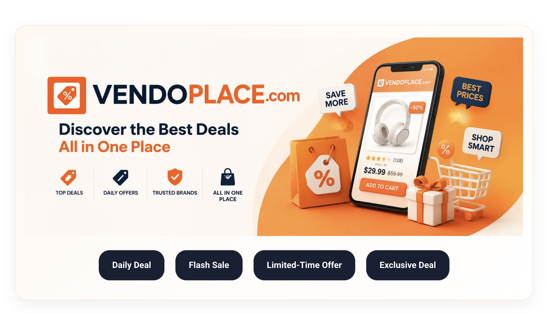 VendoPlace website design